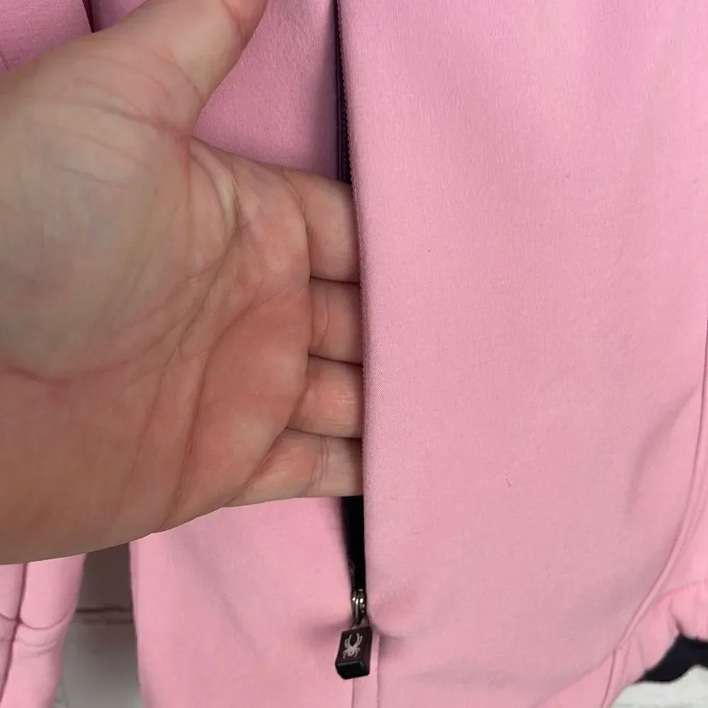 Spyder Pink Jacket Zip Up Size Large